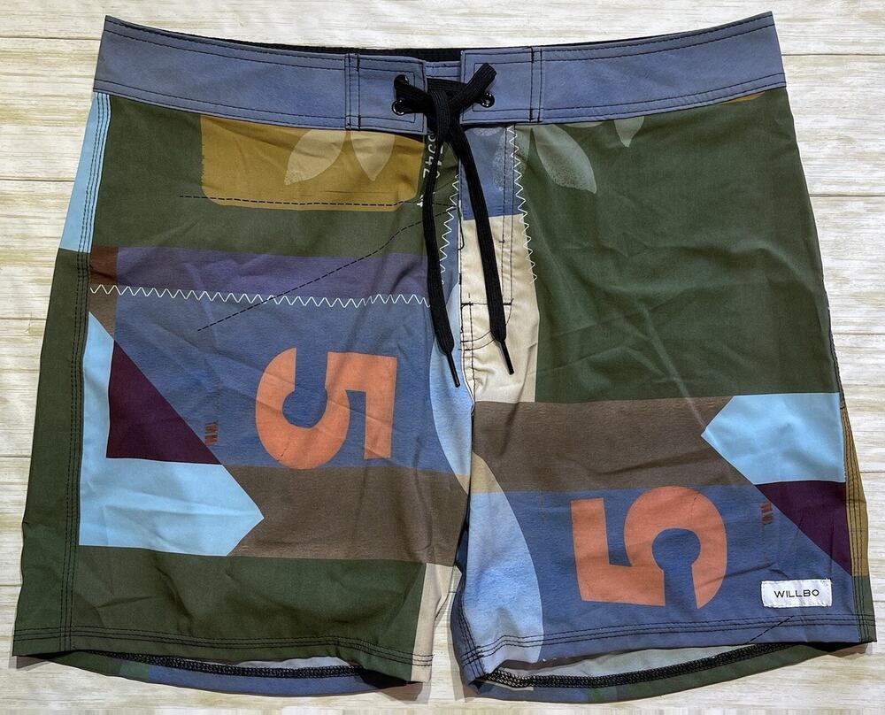 Willbo Men’s Multicolored Board Shorts Size 36